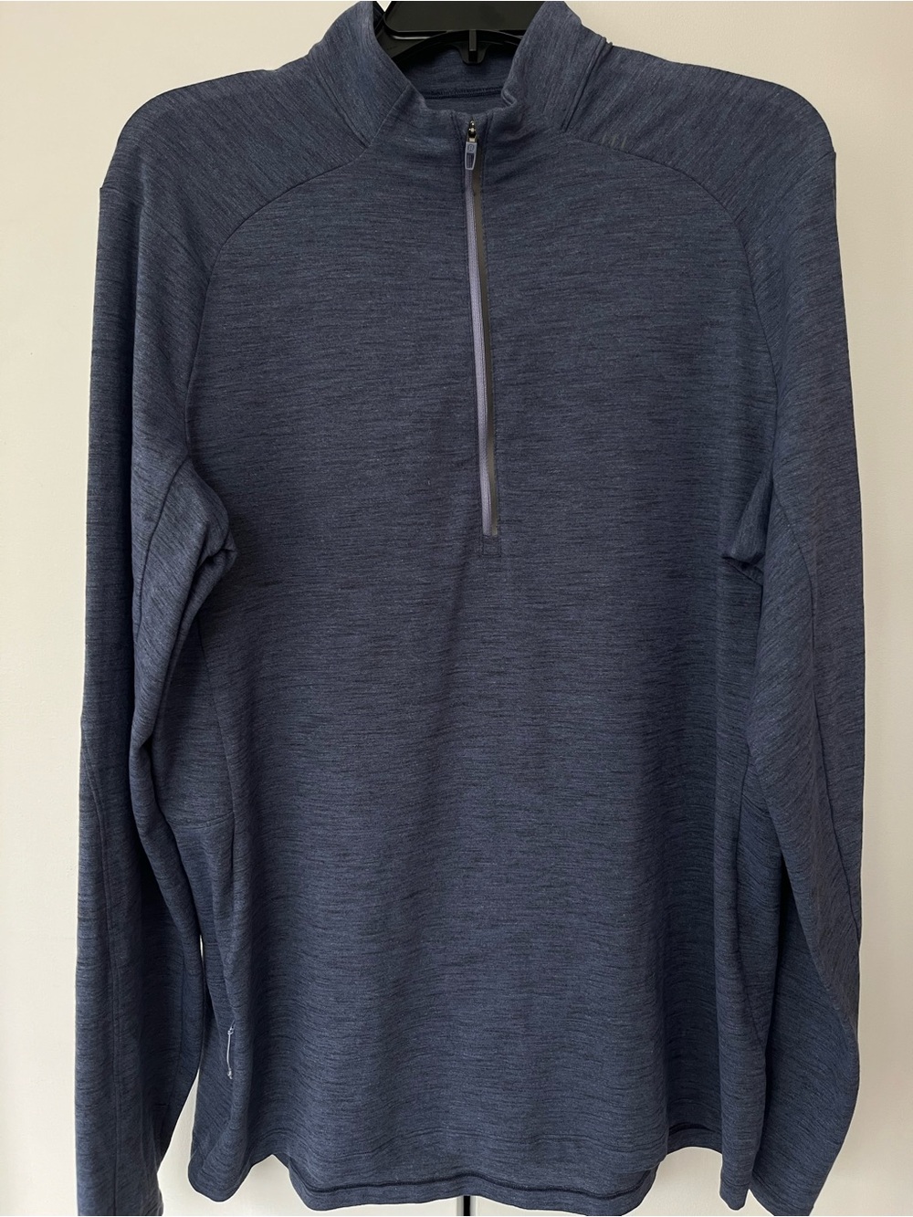 Men's Lululemon Surge Warm 1/2 Zip Pullover Chambray Mineral Blue size XL